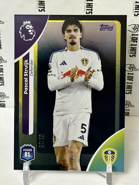 Pascal Struijk Black Holo Topps Premier League 25/26 SSP #328 7/10