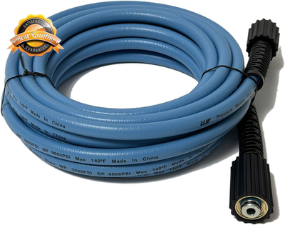 #ad 25ft 1 4quot; High Pressure Washer Hose 3600PSI M22 14mm Replacement Blue $22.01