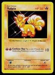 Vulpix 68/102 Base Set Shadowless Common