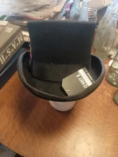 Kenny K Signature Stove Pipe Wool Felt Top Hat New With Tags