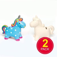 Einhorn Spardosen Keramik 2 StüCk Kinder Basteln Dekor Modell-Nr. 12345