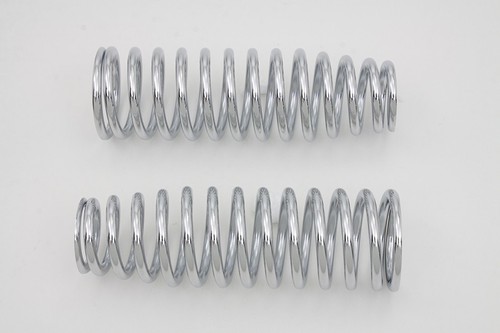 Chrome Upper Spring Fork Springs for Harley Springer Softail Models #46053-88 - Picture 4 of 4
