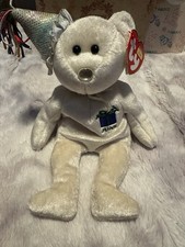Ty Beanie Baby June Birthday Bear 2002 Retired Plush Toy with Tags