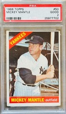 1966 Topps - Mickey Mantle #50 PSA 2