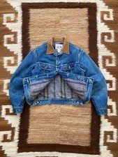 80s Lee Storm Rider Blanket Lined Blue Jean Denim Classic Jacket