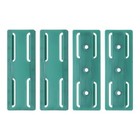 4pcs Adhesive Punch-Free Socket Holder, Power Strip Holder Fixer, Green