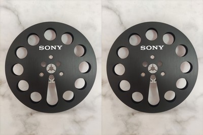 One Pair standard metal aluminum 7 '' Black Tape reel for Sony tape recorder