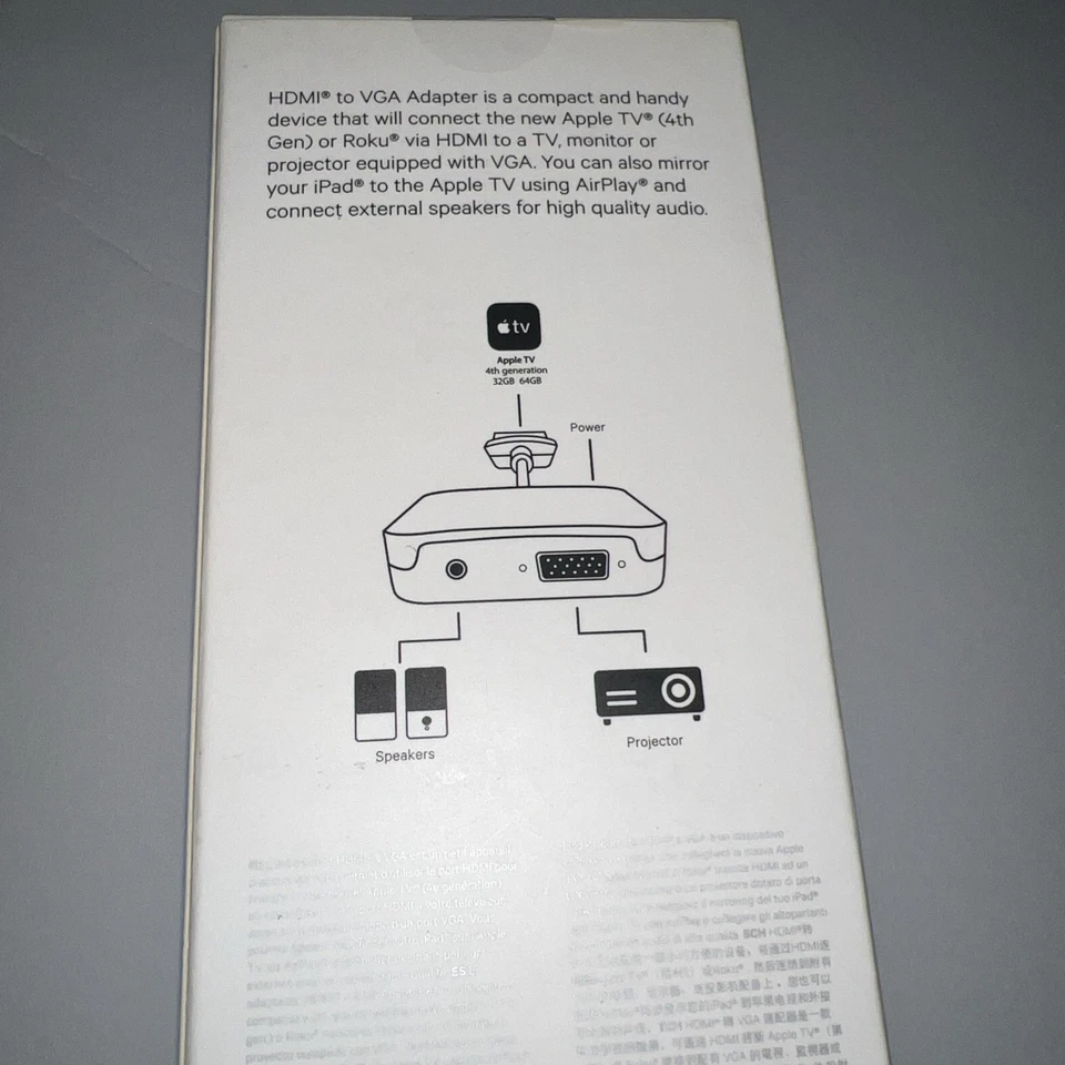 Kanex HDMI to VGA Adapter with Audio Support for Apple TV 4K / Or Roku - Image 2 of 2
