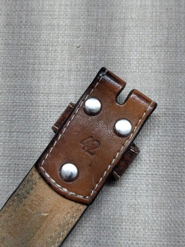 vintage NOCONA buckle belt BEADED native american 42 leather TOOLED western - Picture 12 of 16