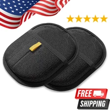 2 Pcs furhero mitt Magic Brush pet Hair,kivori Hair Removal BLACK(2PACK)