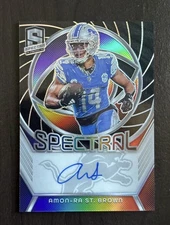 2024 Spectra Amon-Ra St. Brown Autograph Auto #/49 - Detroit Lions