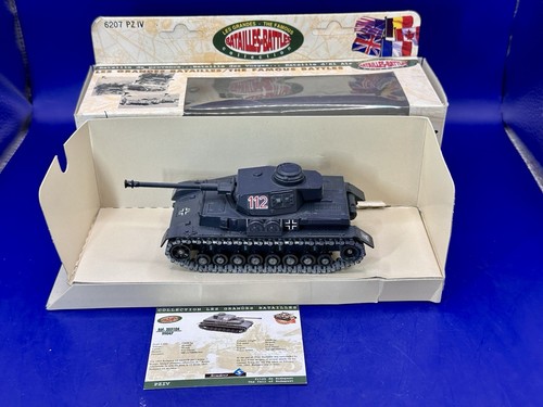 Solido With Box Verem Metal WWII Tank German Grey Panzer IV Char 1/50 - Picture 2 of 15