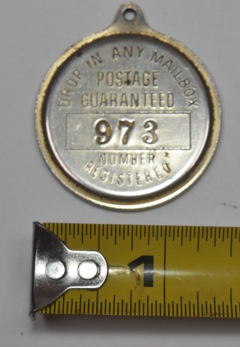 Vintage Rochester Methodist Hospital Advertising Locker Key Keyring - Picture 2 of 2