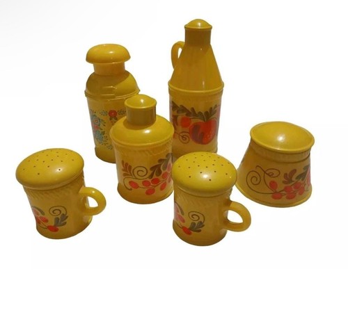 Vintage 70s Avon Glass (6) Pennsylvania Dutch 5 & Field Flowers Powder Sashet - Picture 6 of 10