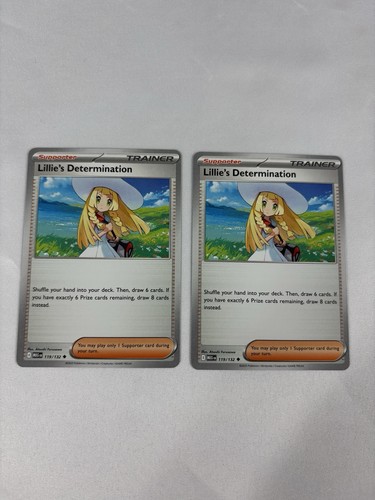 2x Lillie’s Determination Englisch Mega Evolution 119/132 Near Mint NM