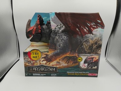 VOLCANO ISLAND TITAN RED DEATH How to Train Your Dragon Live 23'' Figure 