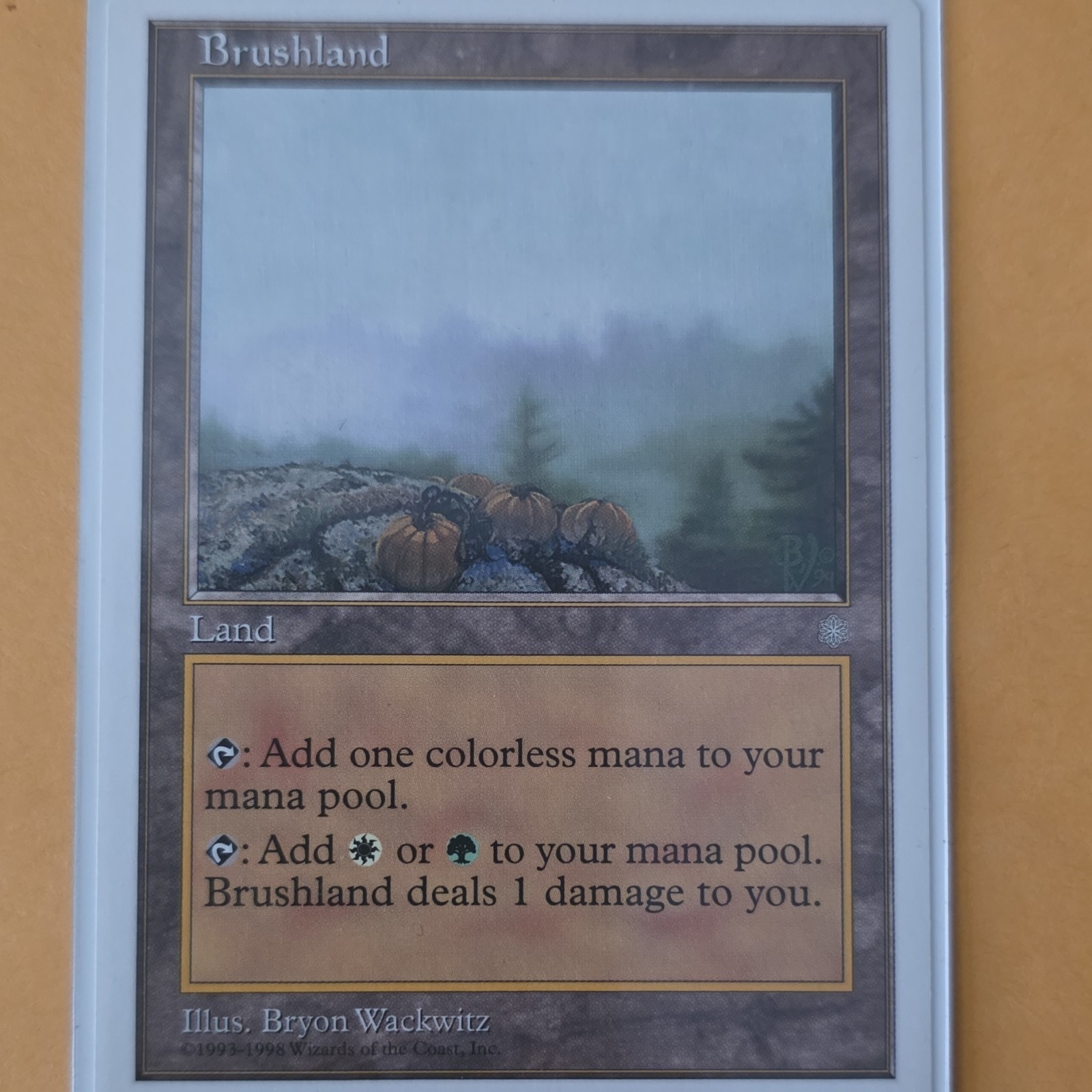 Wizards of the Coast MTG Brushland Anthologies Land Rare Eng 1998