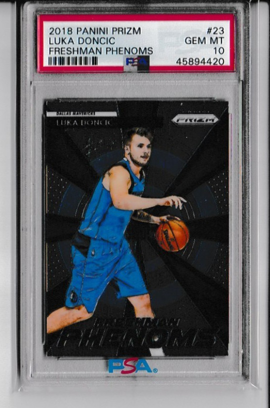 2018-19 Panini Prizm - Freshman Phenoms Luka Dončić #23 (RC) PSA 10