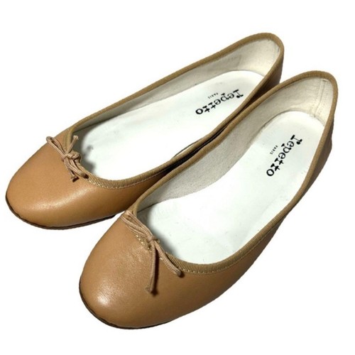 Zapatos de Ballet repetito Cinta Plana Beige Cuero Talla 40 USADOS Japón Envío Gratis - Imagen 2 de 10