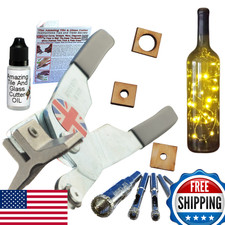 Glass Cutters for Stained Glass, Drill Bits for Drilling Holes in Glass, Bottles
