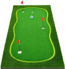 Golf Putting Green, 5x10ft/ 5x12ft Golf Putting Mat for Indoor Outdoor