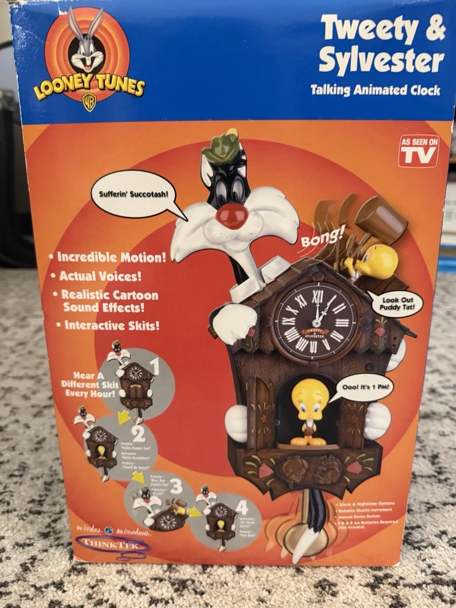 Tweety Sylvester Clock In Collectible Looney Tunes Items for sale
