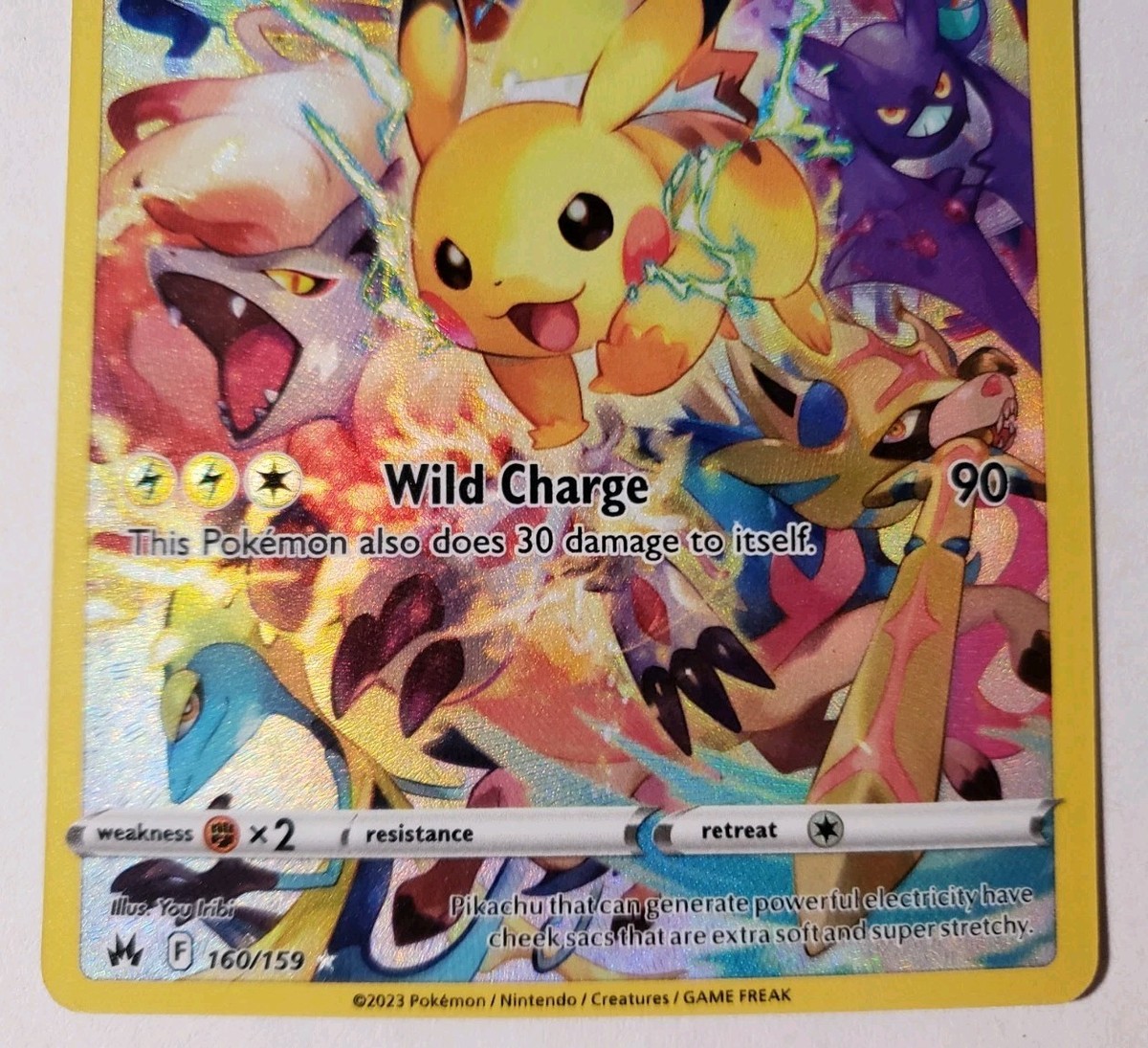 Pokemon Card - Pikachu Crown Zenith 160/159 Secret Rare NM See