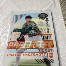 2024 Panini Prospect Edition Baseball Ticket #44 Chayce McDermott, Baltimore Ori