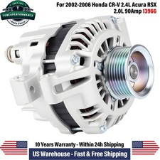 Oem Alternator For Honda Cr-v 2.4l 2002-2006 Acura Rsx 2.0l 90amp 7 Groove13966
