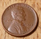 lincoln wheat cents 1913 P FINE +#7