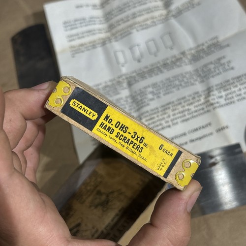 VTG Stanley Scraper Blade No.0 With Instructions Box And Extra Other Brand Blade - Picture 7 of 17