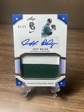 2015 Leaf Perfect Game National Showcase Jersey Silver5 /25 Jeff Belge Auto MLB