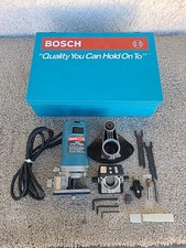 Bosch 1609 Offset Trimmer With Attachments And Metal Case