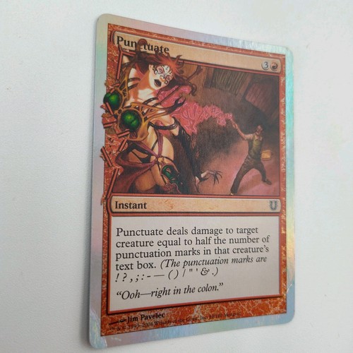 ✔️🎴🪄🚨MTG Punctuate #84 UNHINGED 2004 MAGIC THE GATHERING 📸SEE ALL PICTURES📸 - Picture 7 of 15