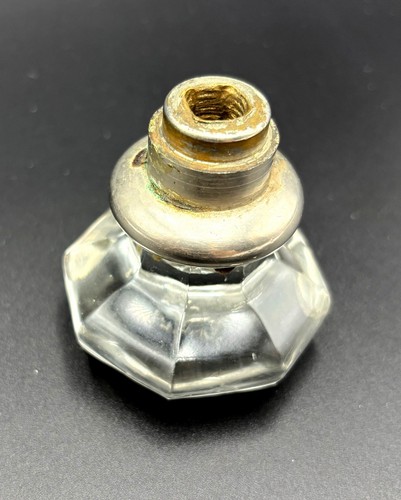 Vintage 8 Point Crystal Glass Victorian Single Door Knob 2.25” Diameter - Picture 7 of 11