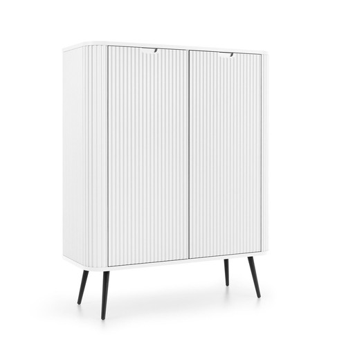 Zova White High Sideboard with Two Doors - Picture 2 of 7