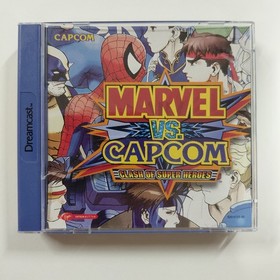 Marvel vs Capcom Clash of Super Heroes Dreamcast Case & Manual ONLY