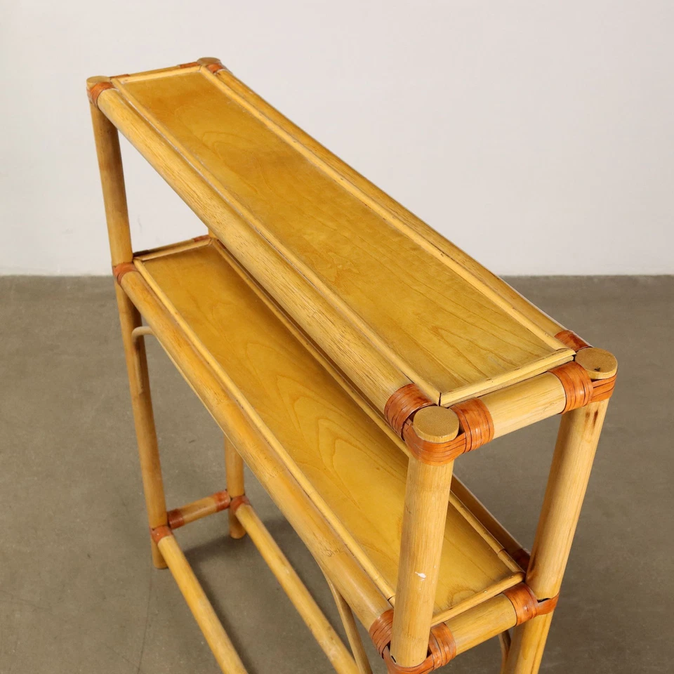 Vintage Möbel mit Regalen Italien 1980er Jahre Bambus Regale - Bild 3 von 4