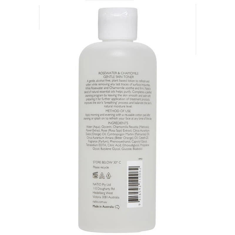 Natio Skin Toner Rosewater & Chamomile 250mL - Image 2 of 3