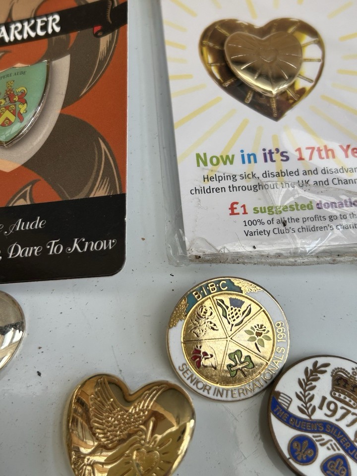 Vintage Enamel Pin Badges and Curious Job Lot Unusual Bits Job Lot ...