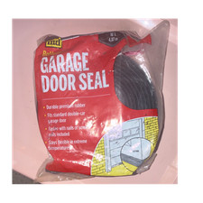 M-D Bottom Garage Door Seal 16' Rubber Black Weather Resistant Flexible