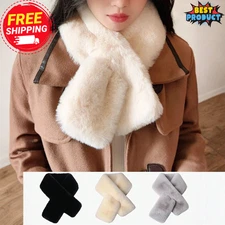 Winter Warm Neck Scarf Collar Knitted Thickened Soft Scarf Bandana For Women