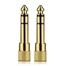6.3mm 1/4" Male plug to 3.5mm 1/8" Female Jack Stereo Headphone Audio Adapter