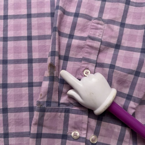 Tommy Bahama Shirt Mens Size 4XLB Island Zone Long Sleeve Button Plaid Pink - Picture 4 of 8