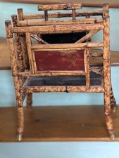Victorian Aesthetic Movement W F Needham's bamboo canterbury magazine rack