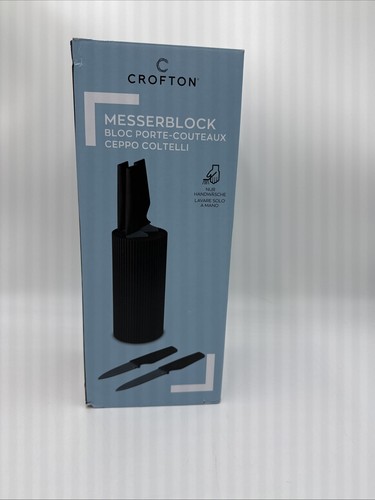 Crofton Messerblock Set, weiß, mit 5 hochwertigen Messern, neu&ovp - Bild 1 von 2
