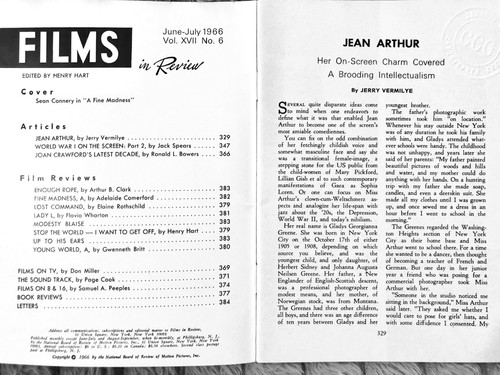 All ten 1966 issues, FILMS IN REVIEW magazines articles pictures interviews bios - Bild 17 von 24