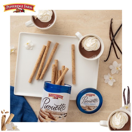 Pepperidge Farm 13,5 Unzen Französische Vanille Creme Gefüllt Pirouette Oblaten - Bild 4 von 9