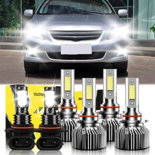 For Toyota Corolla 2005-2008 6Pcs LED Headlight Hi/Lo + Fog Light Bulbs 6000K