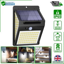 140 LED Solar Security Light Motion Sensor Waterproof Outdoor Garden Wall Lamp